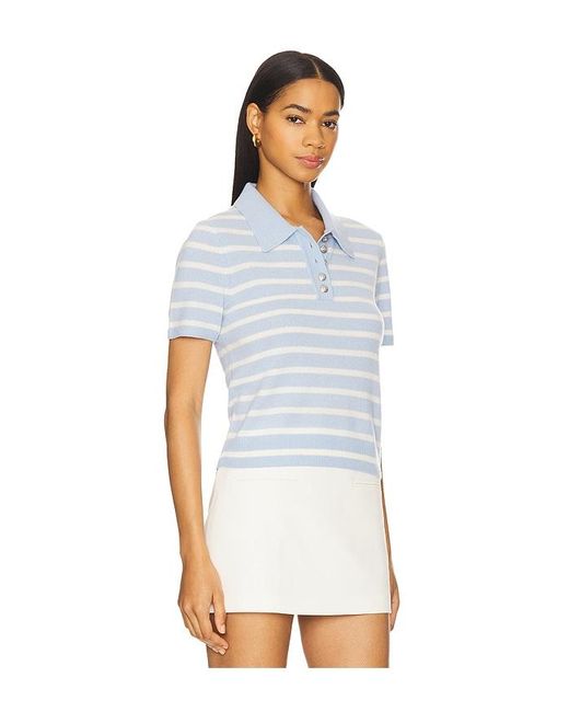 Veronica Beard White Brandt Polo