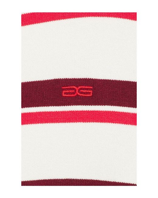 Gestuz Red Taia Short Sleeve Polo Pullover