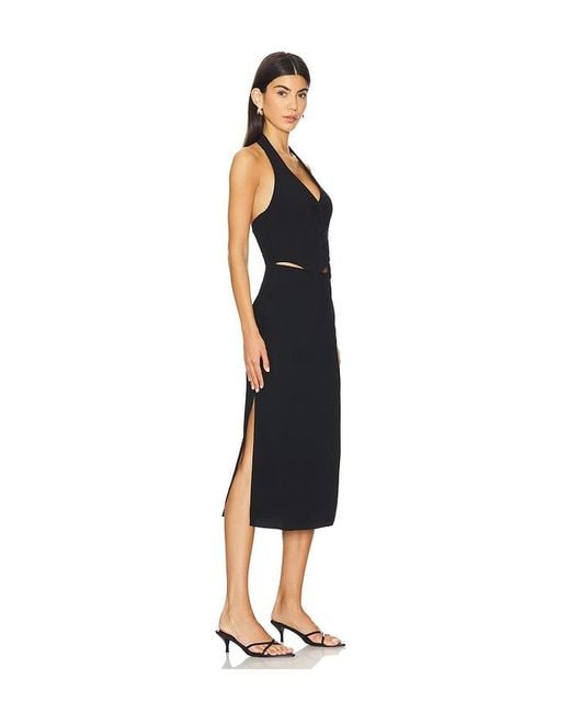 Amanda Uprichard Black Isadore Dress