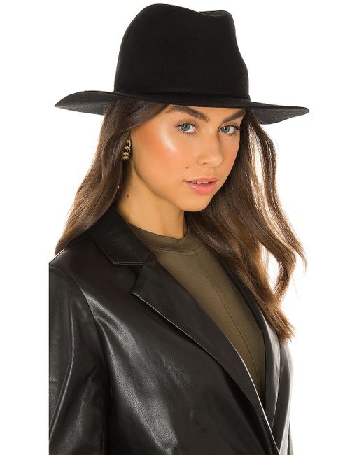 Hat Attack Amelia Wool Felt Hat in Black & Black (Black) - Lyst
