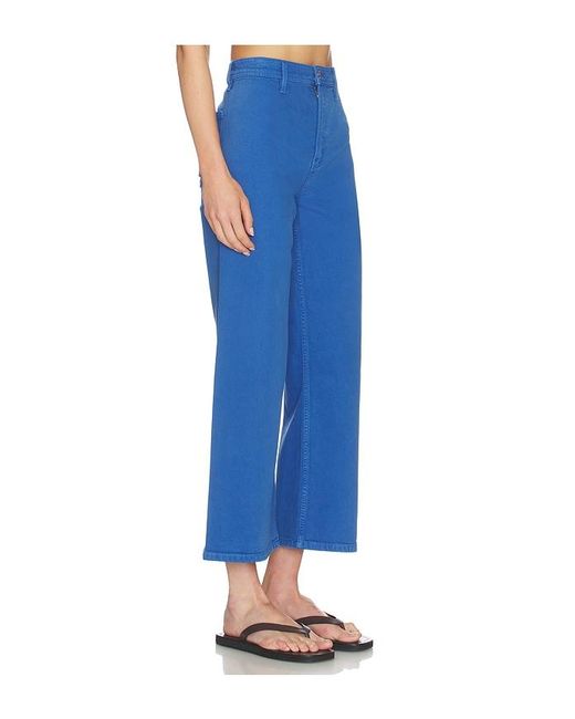 Pistola Blue Penny Crop High Rise Wide Leg Jeans