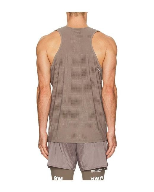 Satisfy Brown Space O Singlet for men
