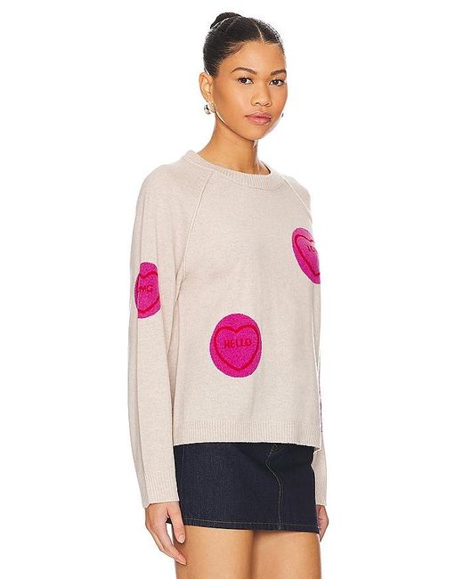 Jumper 1234 Pink All Over Love Hearts Sweater
