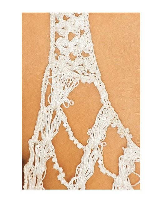 House of Harlow 1960 White X Revolve Neeka Beaded Mini Dress