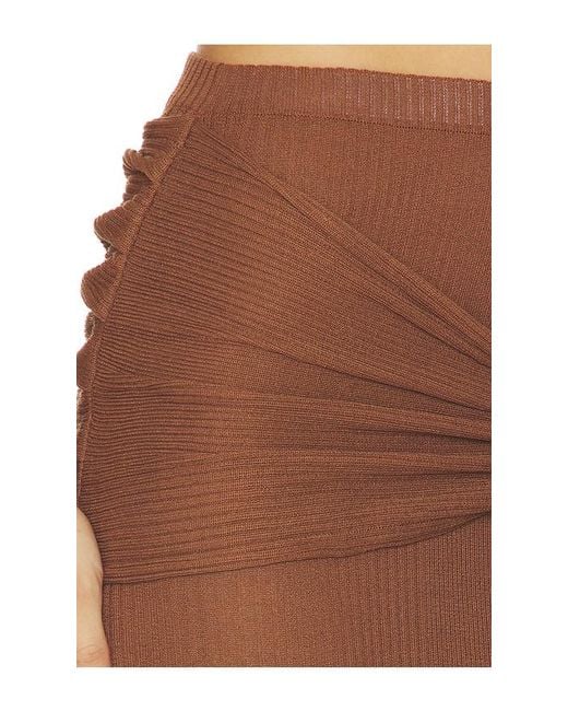 SER.O.YA Brown Santee Skirt
