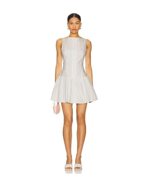 MORE TO COME White Kingsley Mini Dress
