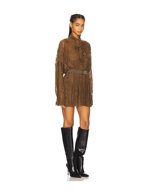 Norma Kamali Natural Minikleid