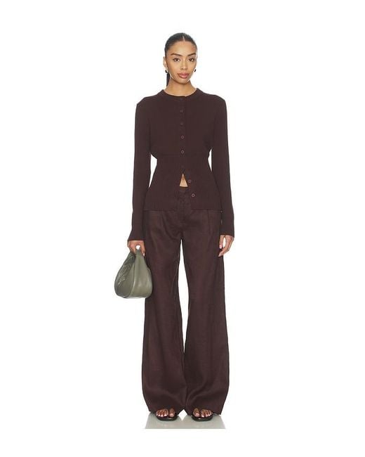 ALIGNE Purple Cardigan Ruby