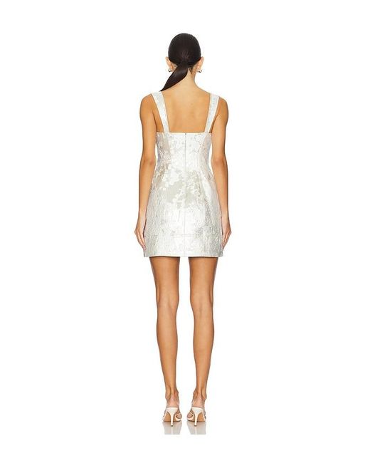 Jonathan Simkhai White Lydia Sleeveless Mini Dress