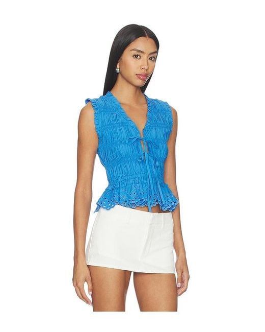 Rails Blue Martine Top