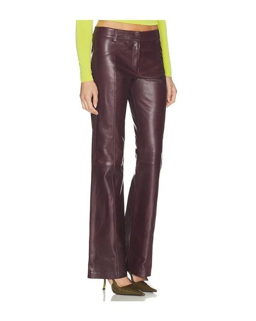 Mimchik Red Ventura Leather Pant