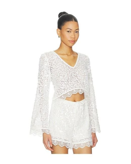 Waimari White Holly Top