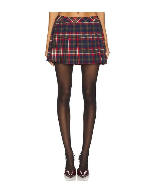 MAJORELLE Blue Lara Mini Skirt