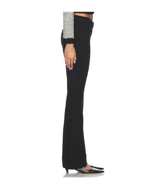 L'Agence Black Lenora Low Rise Seamed Flare