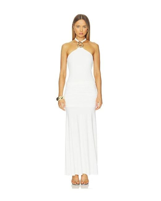 Runaway the Label White Alola Halter Maxi Dress