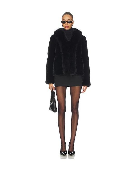 Generation Love Black Dasha Faux Fur Jacket