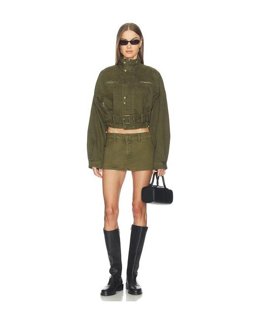 Lioness Green Rhode Mini Skirt
