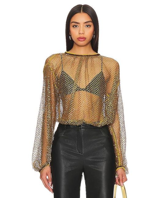 Free People Black Sparks Fly Top