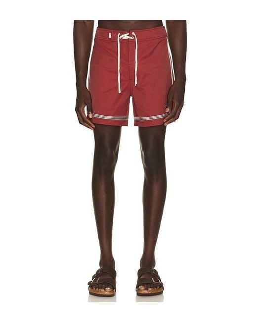 Rhythm Red Twin Trim Heritage Trunk for men