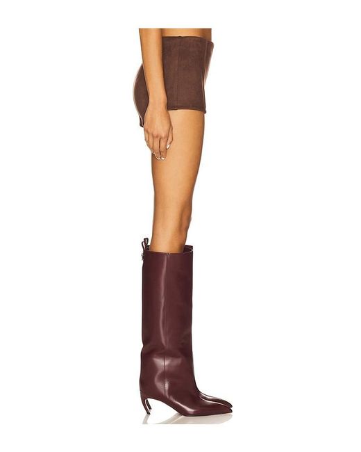 superdown Brown Jessica Faux Suede Short