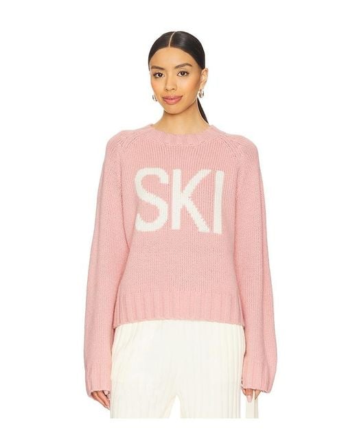 Lovers + Friends Pink Jovelle Ski Sweater