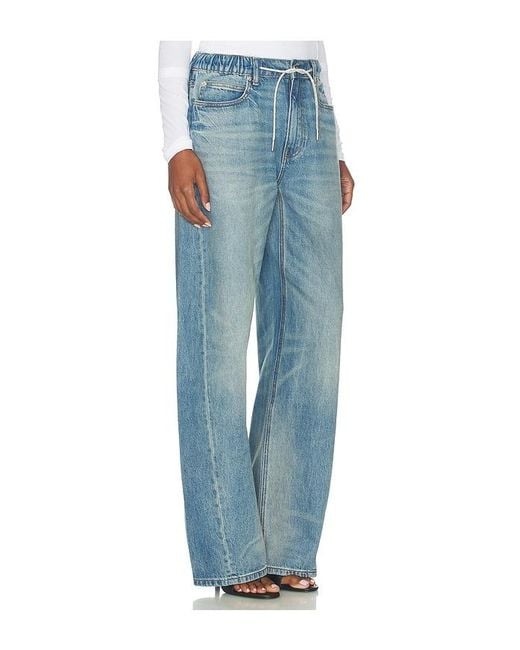 Alexander Wang Blue Balloon Jogger Jeans With Crystal Drawcord
