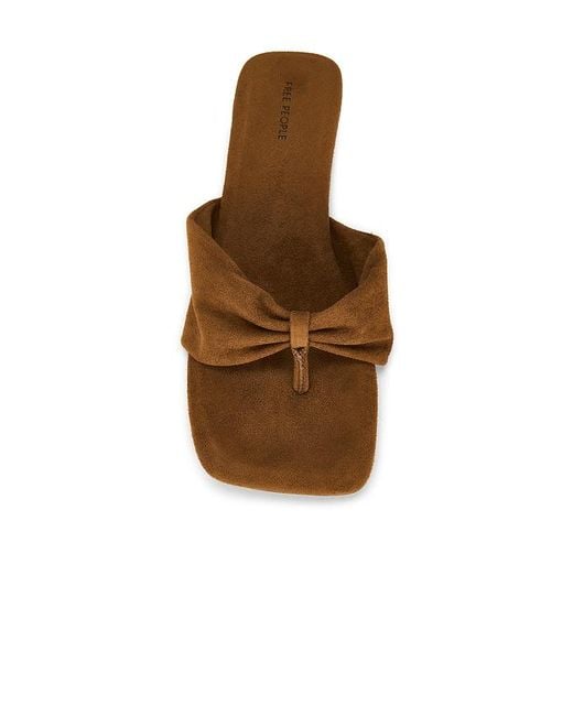 Free People White Tia Faux Suede Sandal