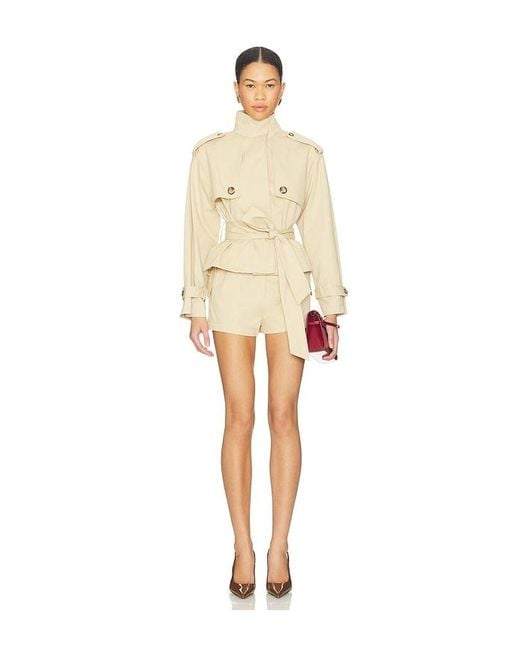 Line & Dot Natural Kaelin Trench Style Romper