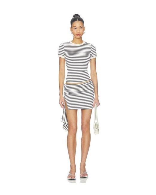 Alecksander Tee En Color Gris Talla (También En M, S, Xl, Xs, Xxs) superdown de color White