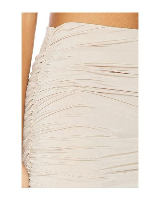 LBLC The Label Multicolor Drea Ruched Maxi Skirt