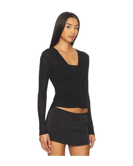 MORE TO COME Black Cora Wrap Set