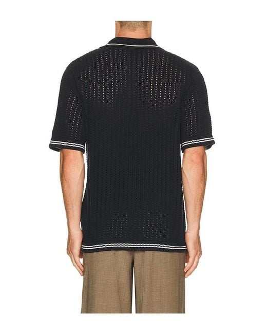 Rag & Bone Black Crochet Johnny Polo for men