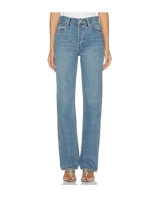 Re/done Blue 90S High Rise Loose Jean