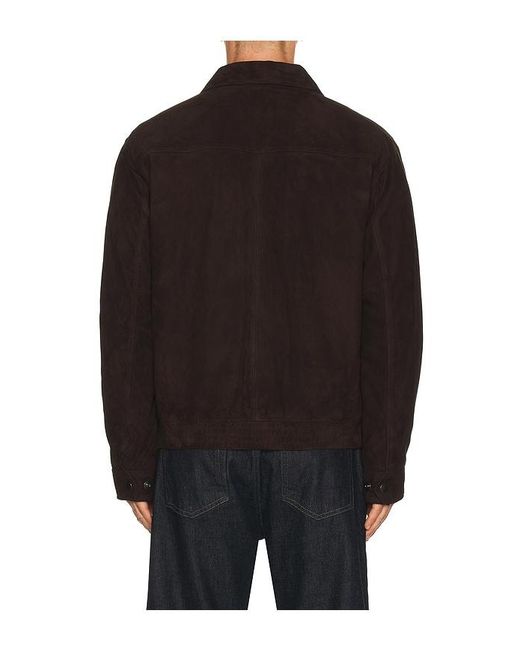 Theory Black Reece Aviator Bomber Jacket for men
