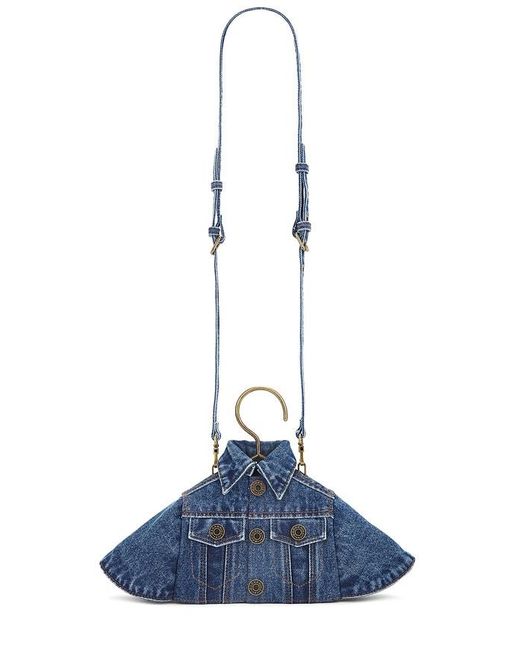 MARRKNULL Blue Denim Shirt Hanger Bag