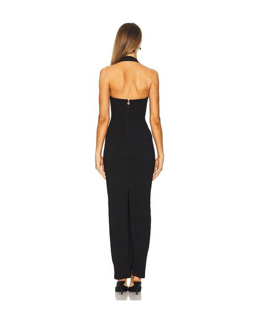 Nookie Black Natalia Halter Maxi Dress