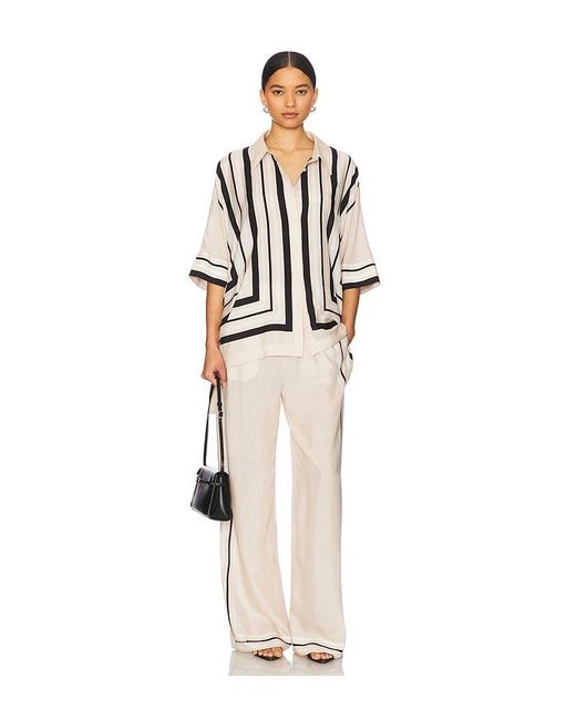 Jonathan Simkhai Black Bowman Oversized Button Down Shirt