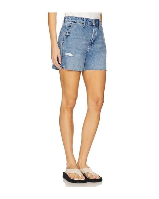 GOOD AMERICAN Blue Good 90S Long Shorts
