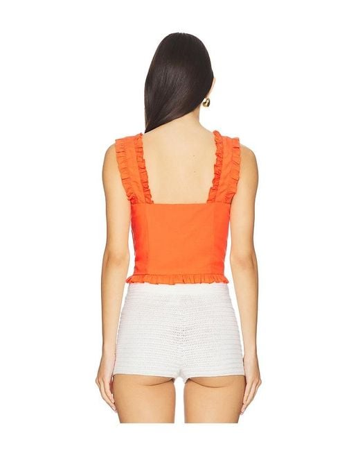 Astr Orange Raelyn Top