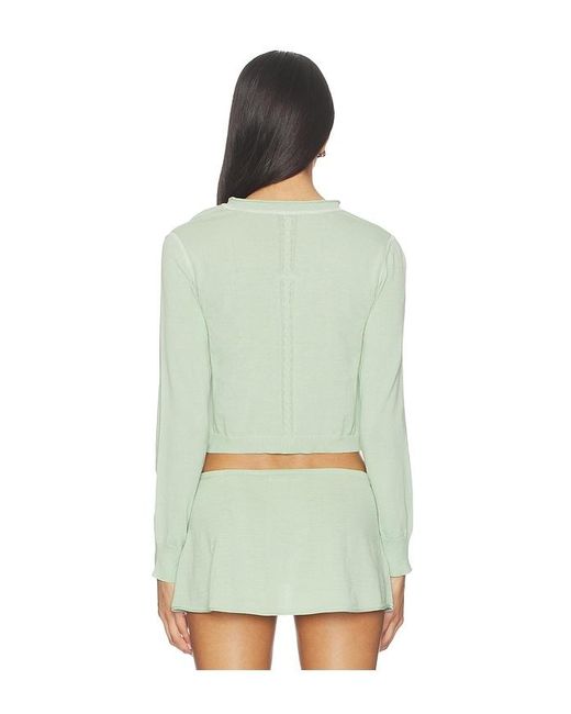 Frankie's Bikinis Green Eli Knit Sweater