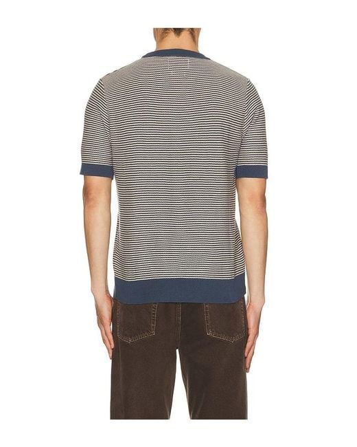 Far Afield Gray Newport Knitted Tee for men