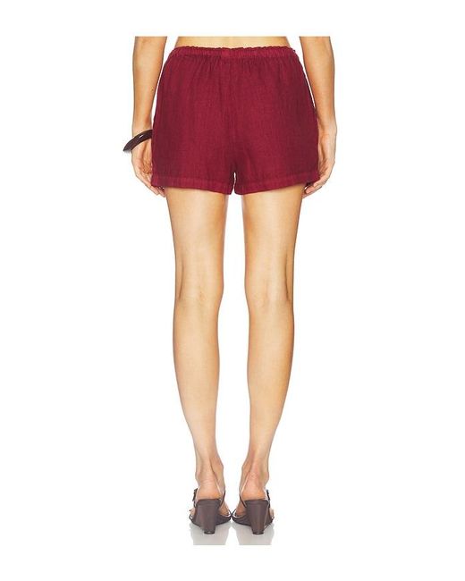 VIR VITA Red Ida Linen Short