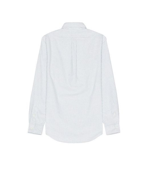 Polo Ralph Lauren White Long Sleeve Oxford Sport Shirt for men
