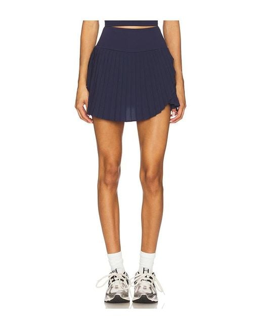 WellBeing + BeingWell Blue Movewell Harlow Pleated Skirt