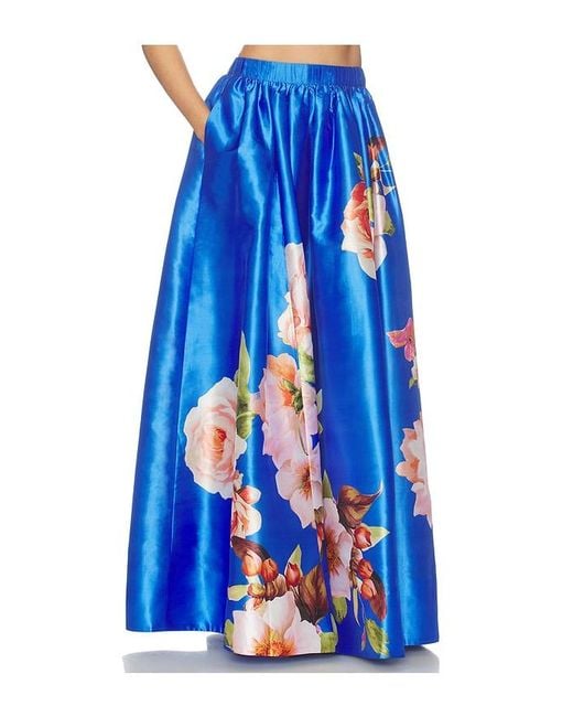 Hemant & Nandita Blue Maxi Skirt