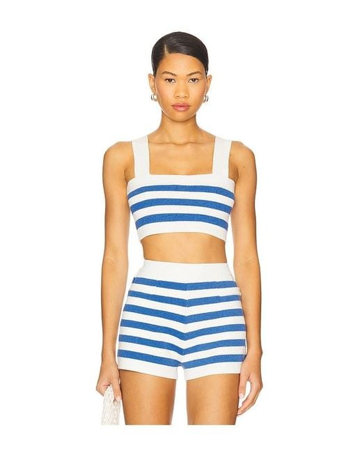 Posse Blue Ari Crop Top