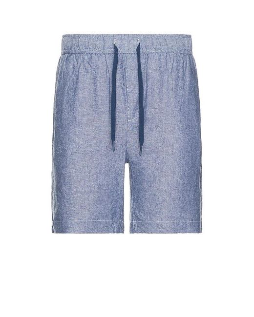 Vintage Summer Blue Linen Short for men