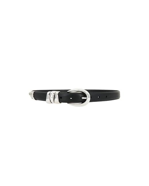 Madewell Black Triple Metal Keeper Belt