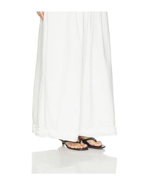 SNDY'S White Ines Strapless Maxi Dress