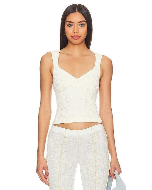 Free People White X Intimately Fp Love Letter Sweetheart Cami